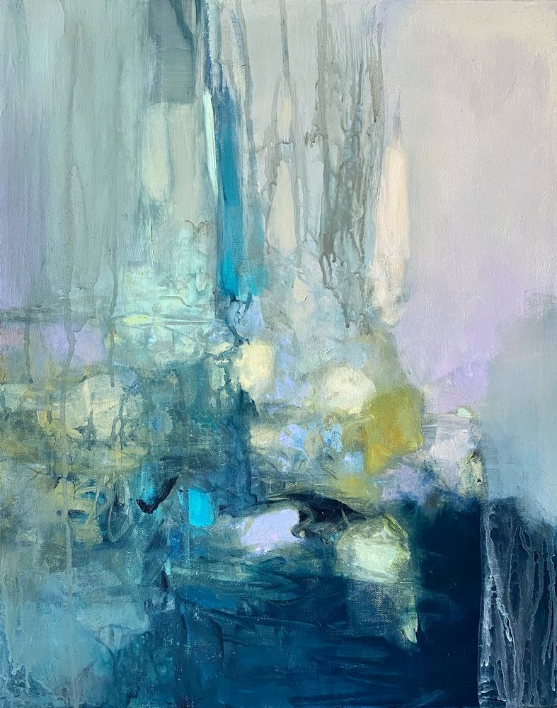 Serene Blue Depths by Julia Purinton