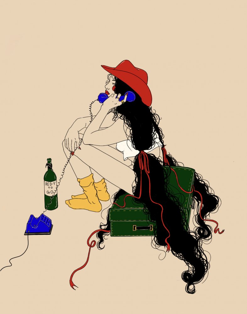 Red Hat Phone Call by Juliana Kokolari
