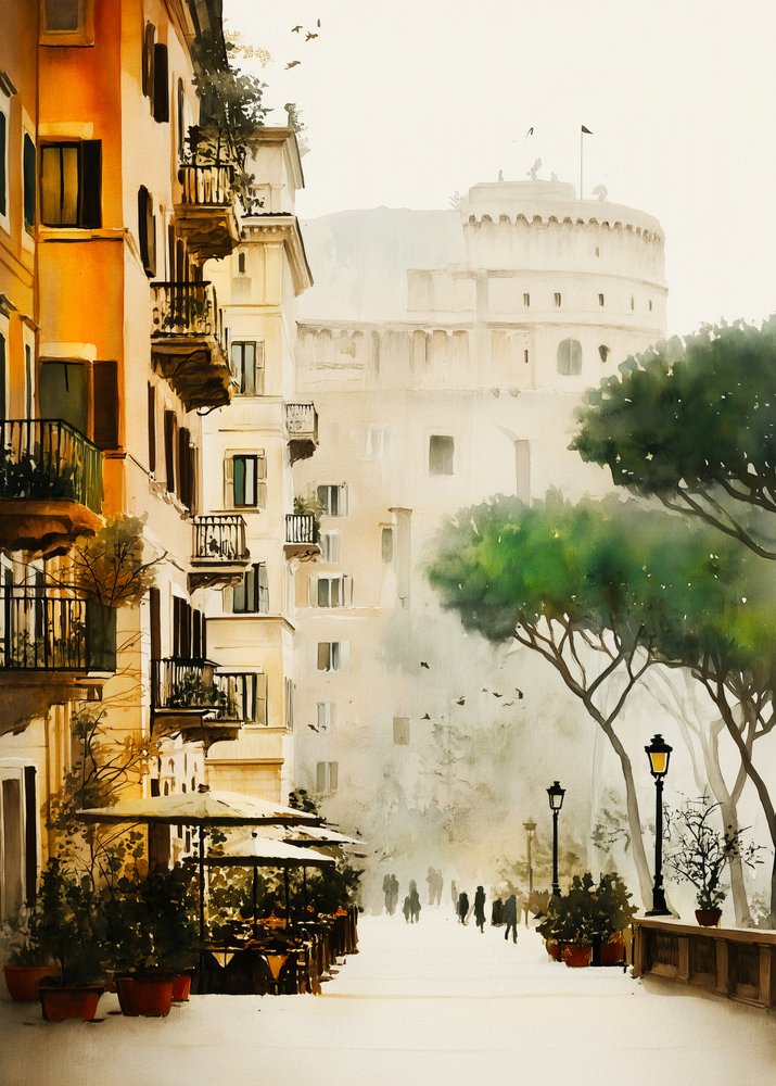 Charming Rome Vista by Justyna Jaszke