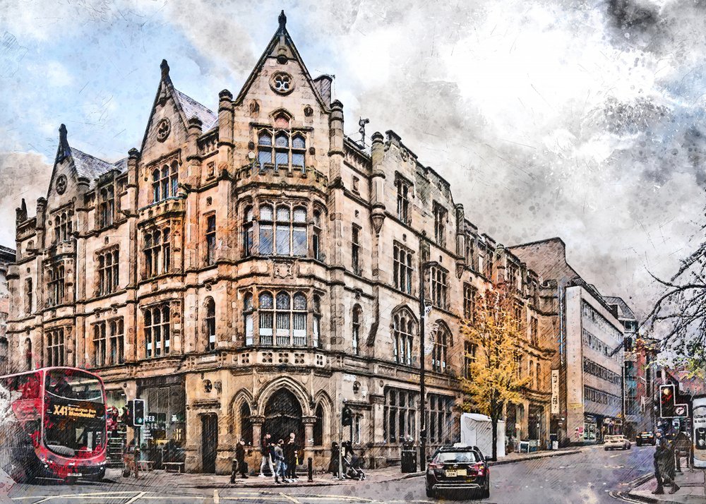 Historic Manchester Corner by Justyna Jaszke