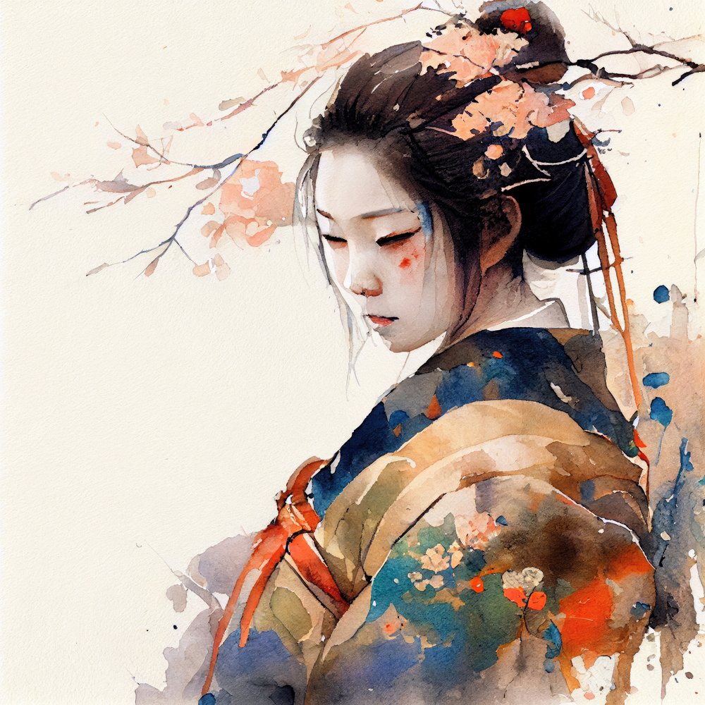 Japanese Blossom Serenity by Justyna Jaszke
