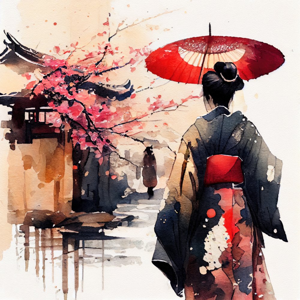Japanese Spring Walk by Justyna Jaszke
