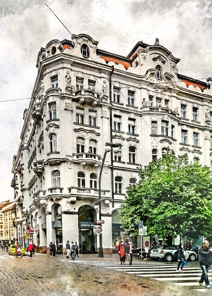 Ornate City Corner by Justyna Jaszke