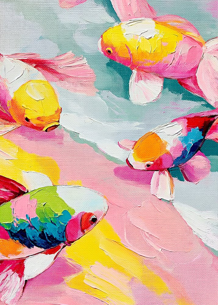 Vibrant Koi Pond by Justyna Jaszke