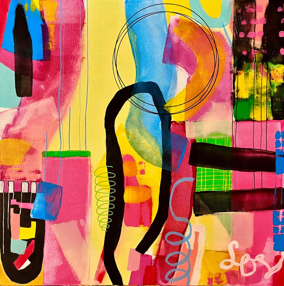 Colorful Abstract Shapes by Kajsa Bergström
