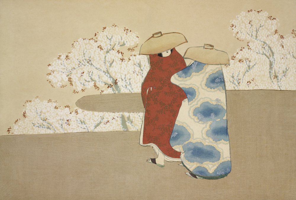 Hanami Season from Momoyogusa by Kamisaka Sekka