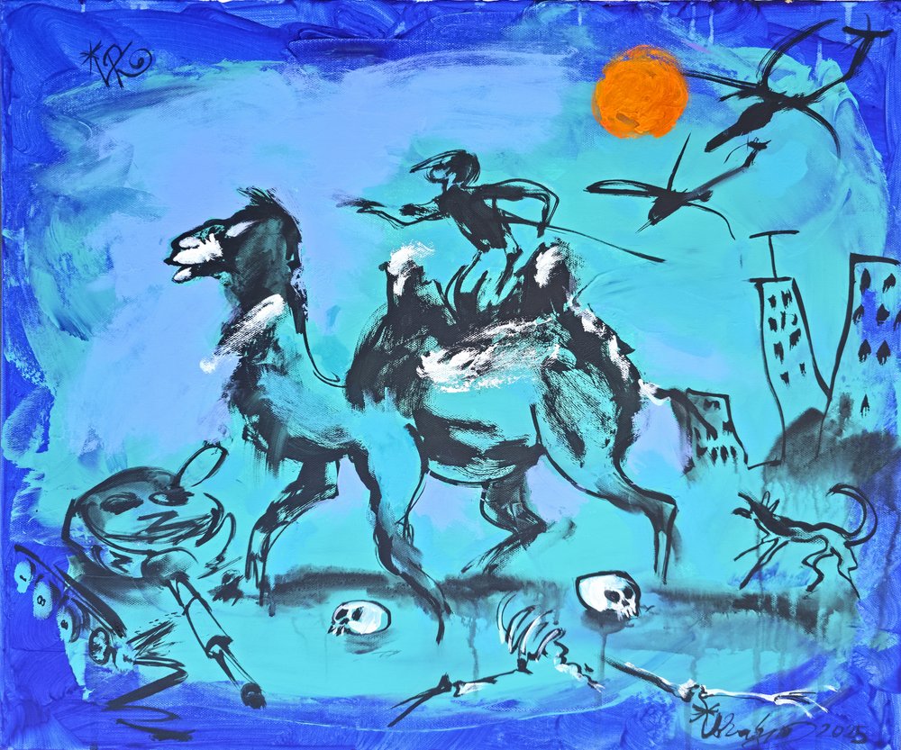 Dystopian Camel Rider by Kanat Ibragimov