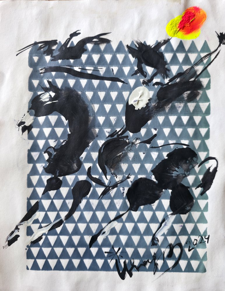 Energetic Abstract Pattern by Kanat Ibragimov