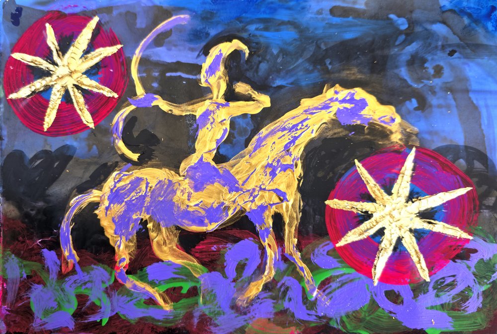 Golden Archer Stars by Kanat Ibragimov