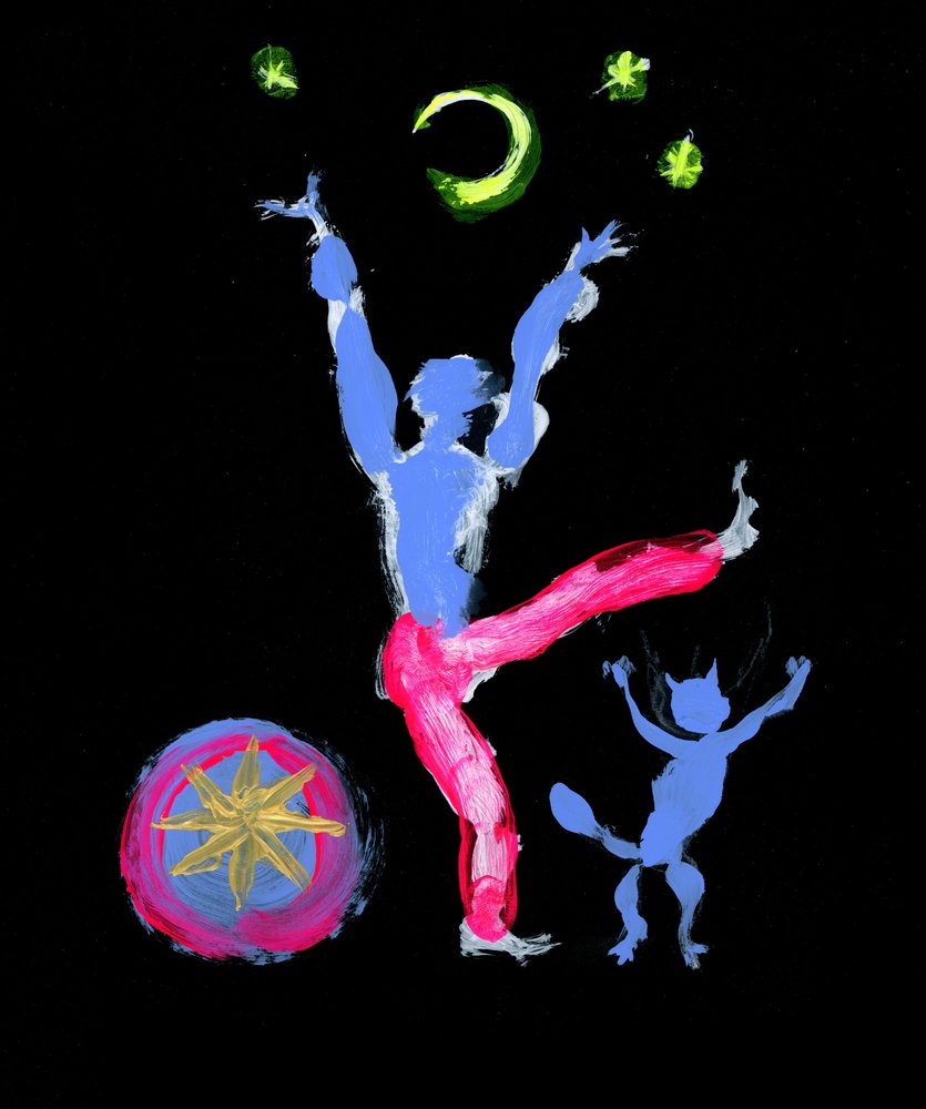 Magical Night Juggler by Kanat Ibragimov