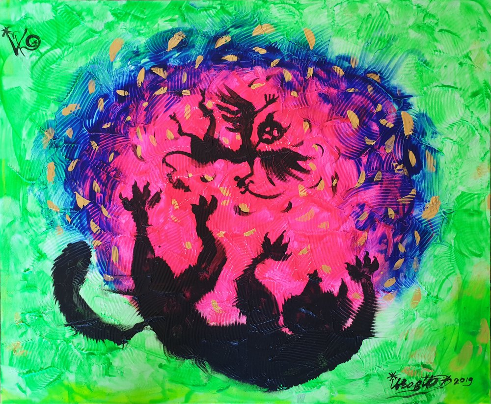 Pink Vortex Monster by Kanat Ibragimov