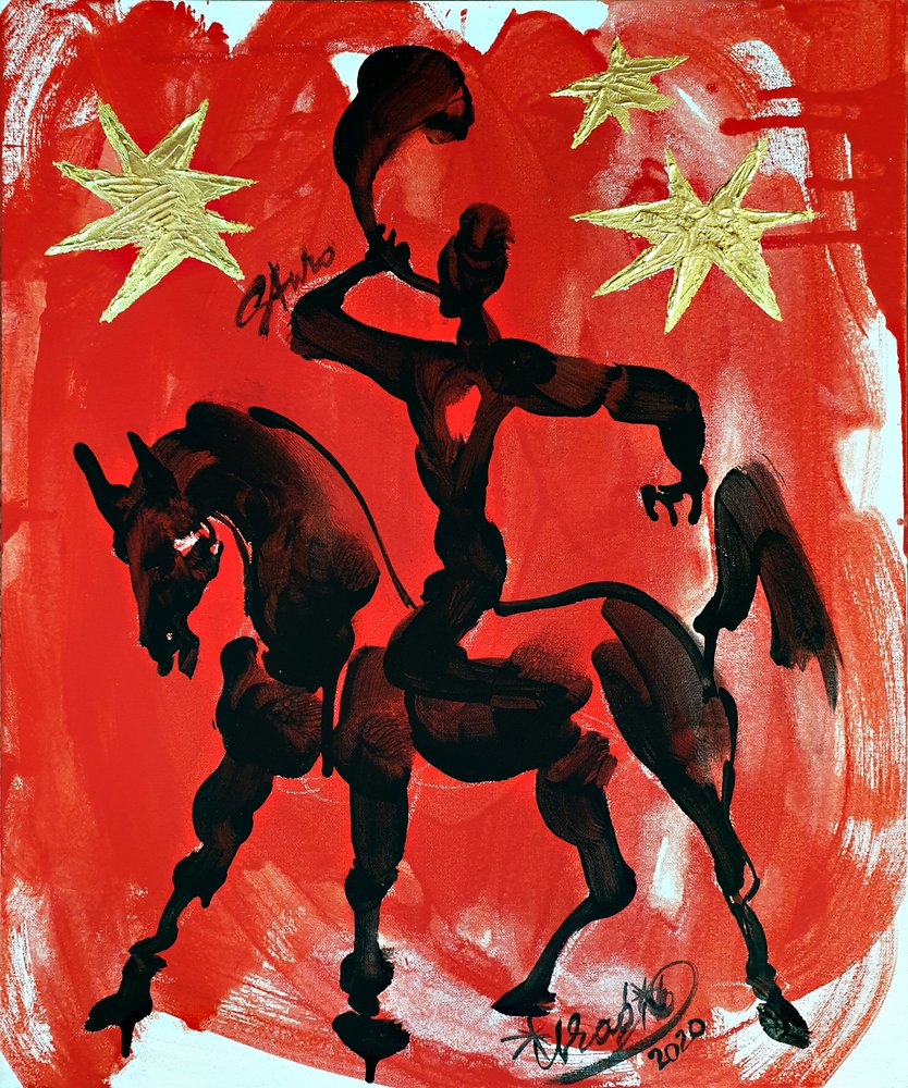 Red Horse Rider by Kanat Ibragimov