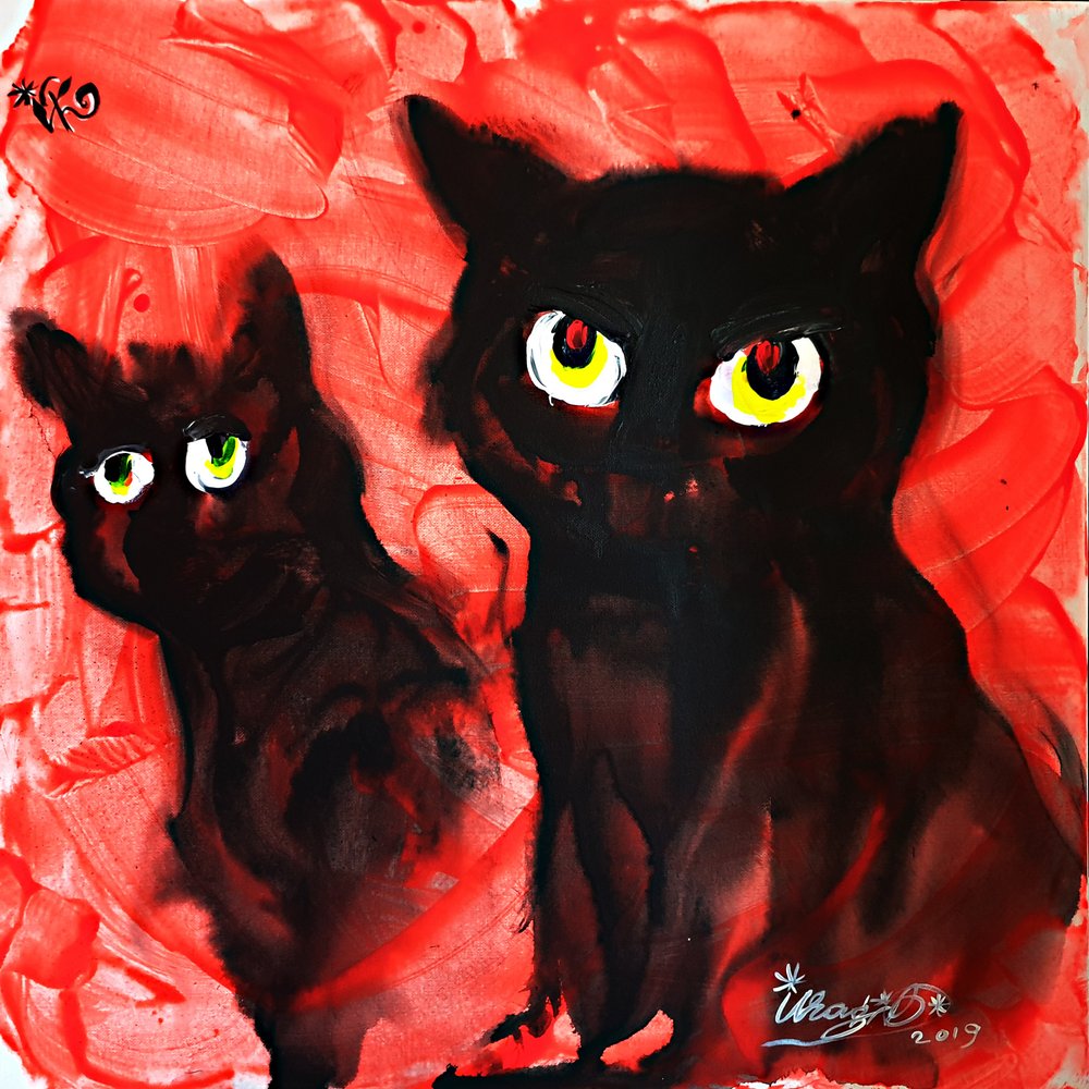 Spooky Feline Gaze by Kanat Ibragimov