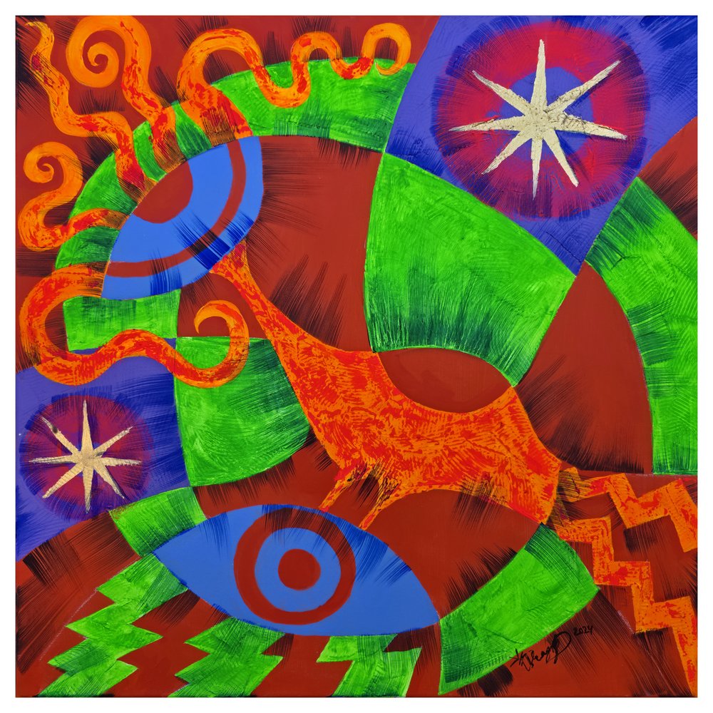 Vibrant Abstract Eyes by Kanat Ibragimov