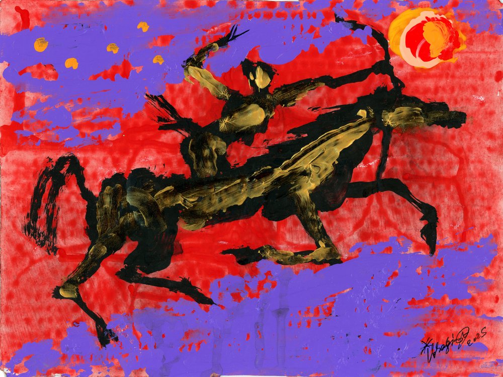 Warrior On Horseback by Kanat Ibragimov