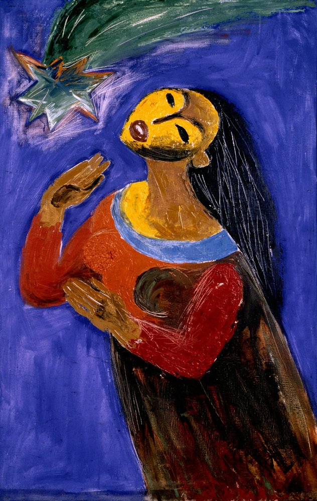 Woman Gazing at Star by Kanat Ibragimov