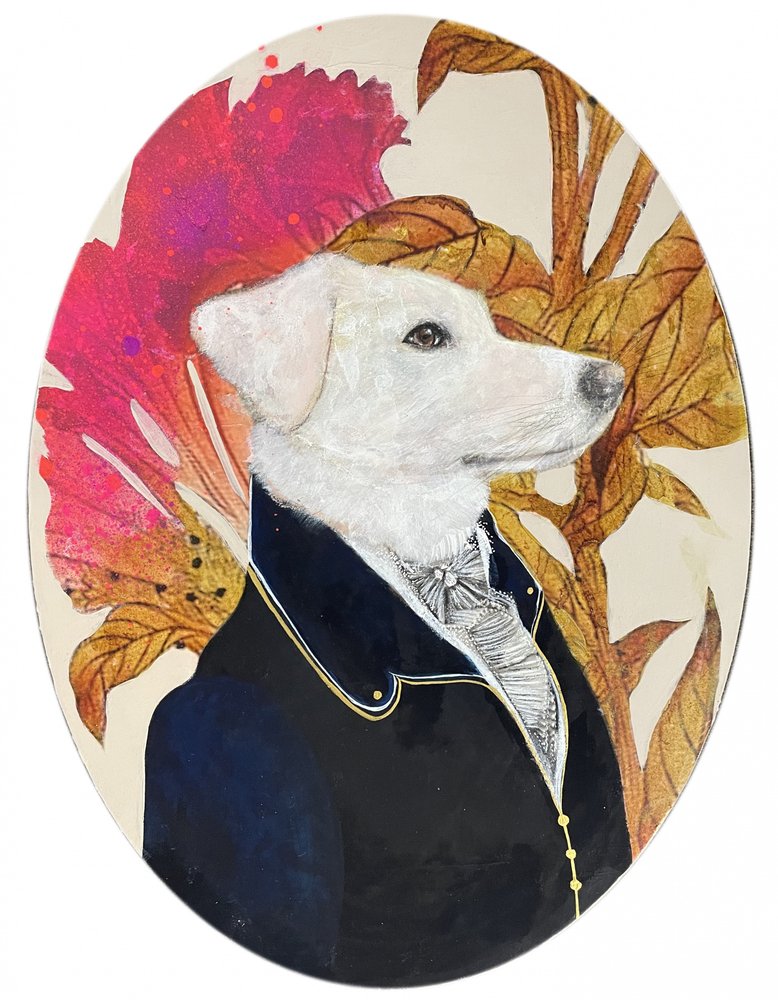 Regal Canine Portrait by Karenina Fabrizzi