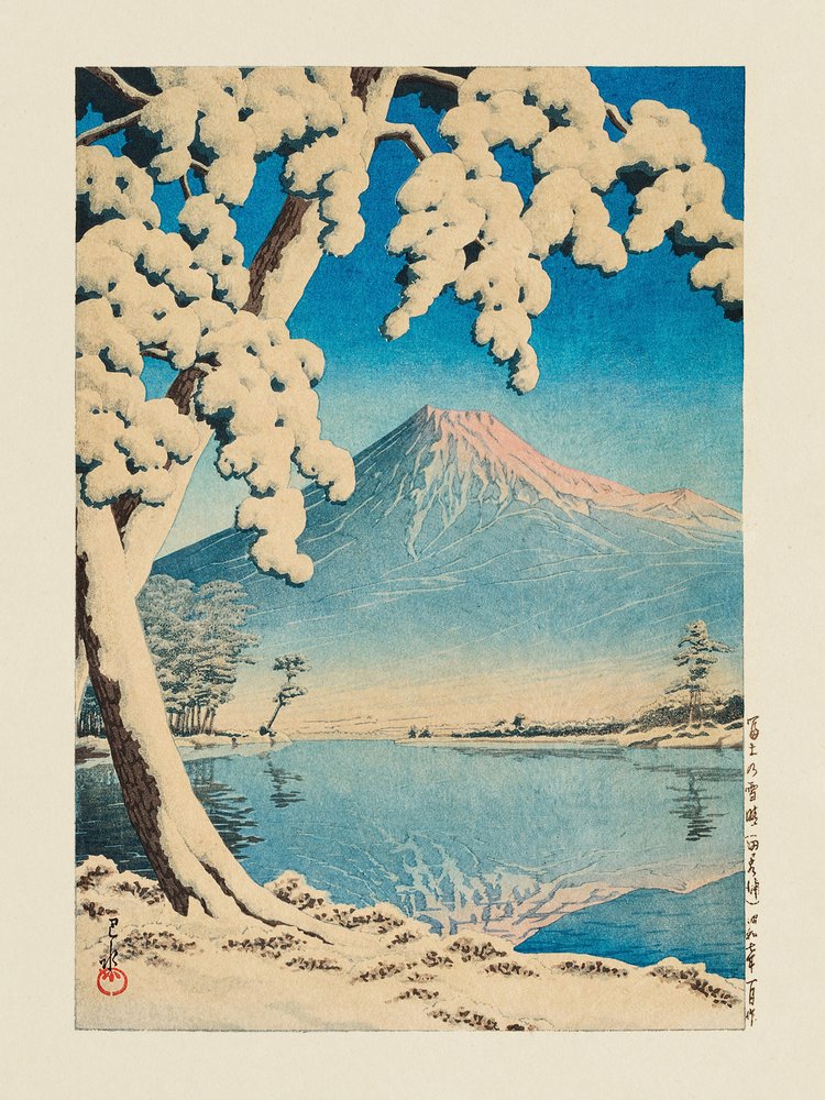 Clear Weather at Tagonoura (1932) by Kawase Hasui