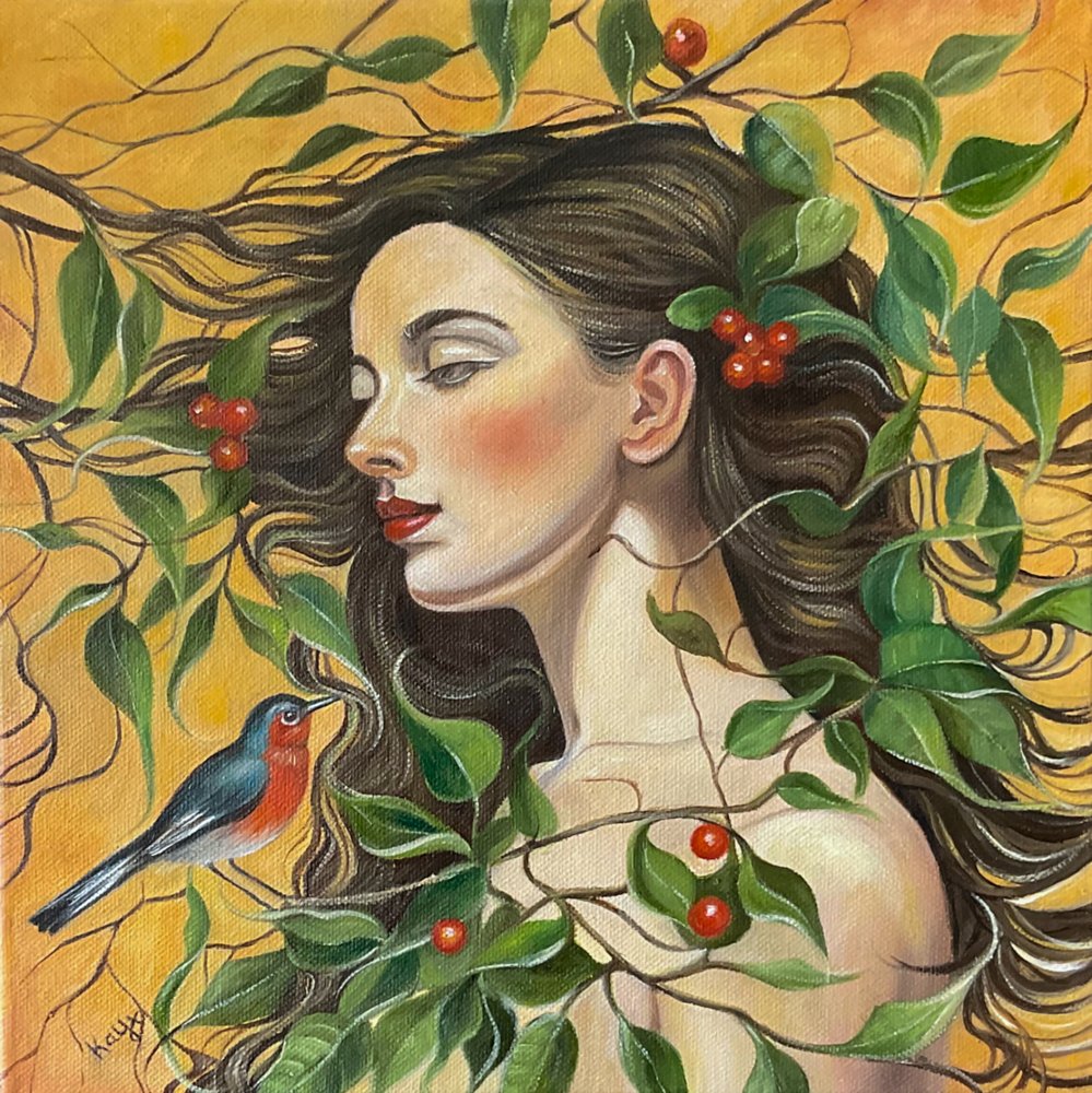 Serene Forest Woman by Kay Shanley