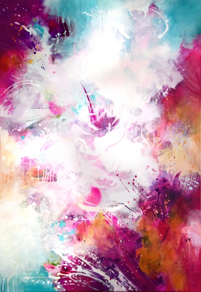 Colorful Fluid Abstract by Kirsten Handelmann