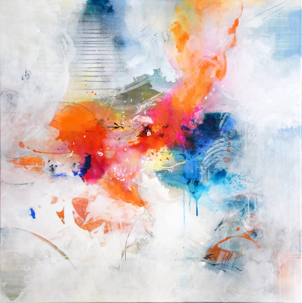 Vibrant Abstract Energy by Kirsten Handelmann