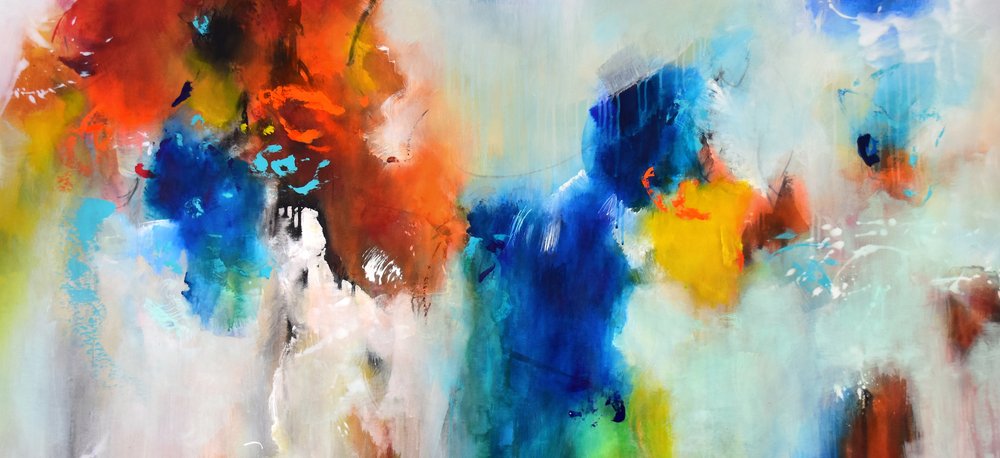 Vibrant Fluid Abstract by Kirsten Handelmann