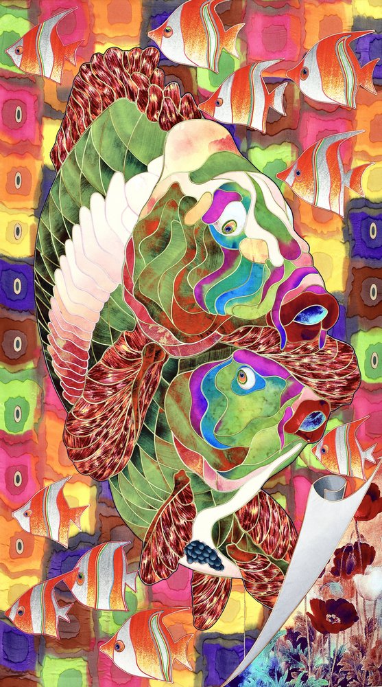 Colorful Mosaic Fish by Kostyantin Malginov