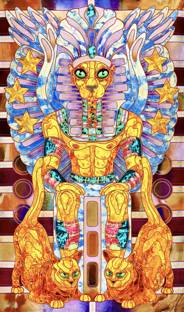 Regal Egyptian Feline King by Kostyantin Malginov