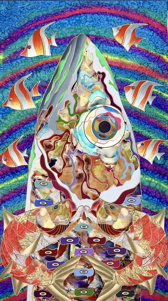 Vibrant Abstract Fish Head by Kostyantin Malginov