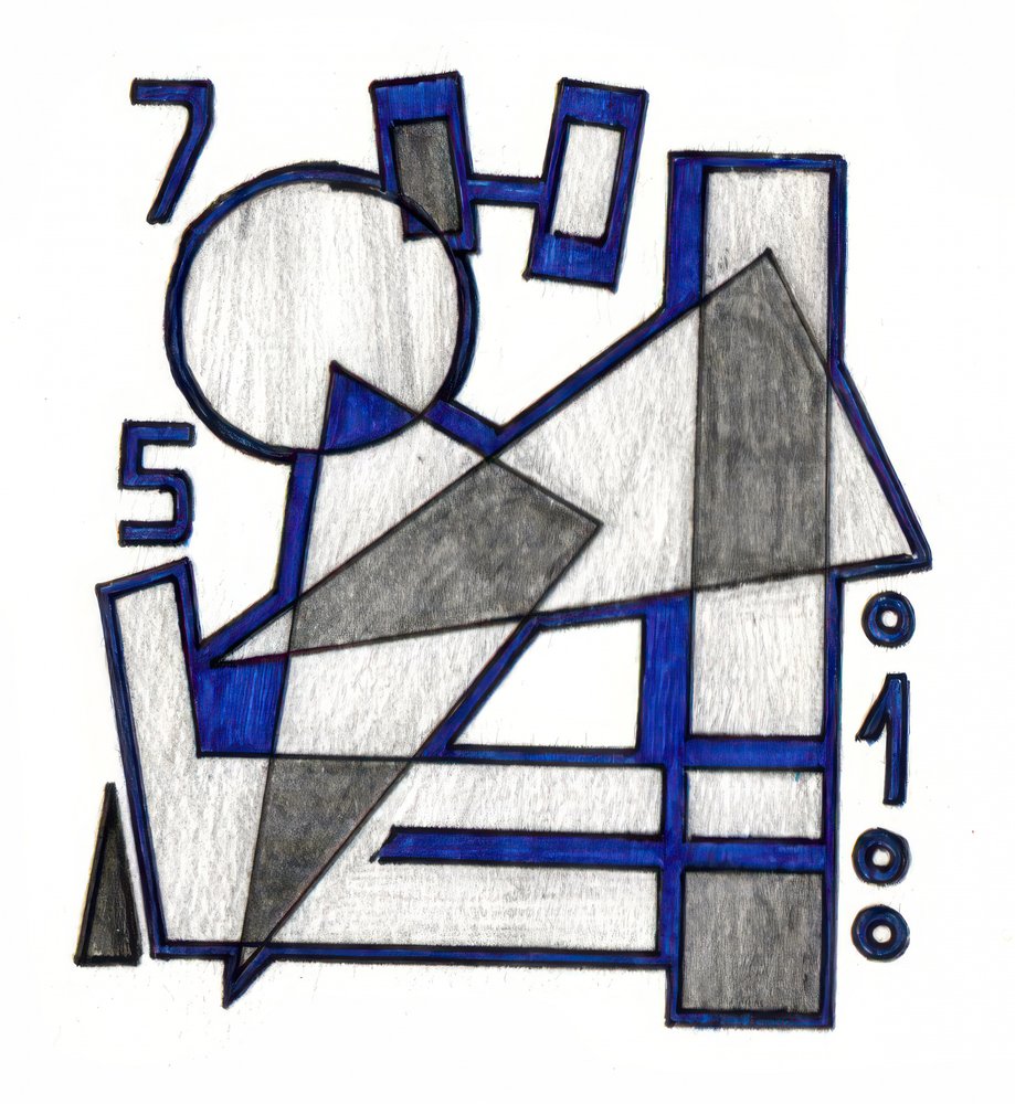 Abstraction Art Drawing Sketch 57 by Kulik