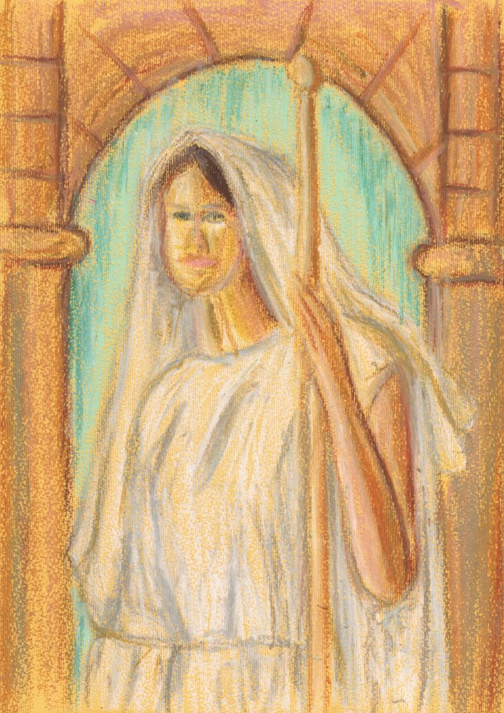 Ancient Veiled Woman by Kulik