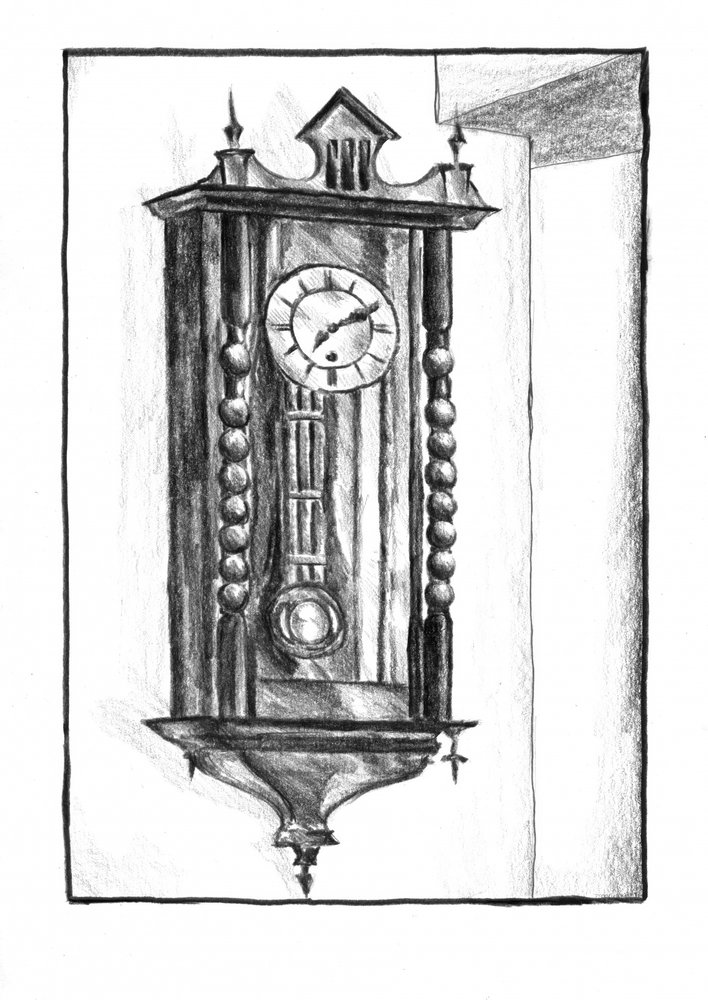 Antique Wall Clock by Kulik