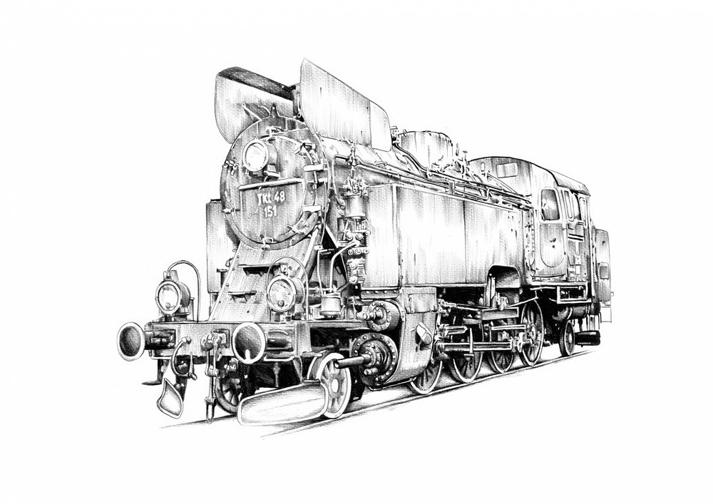 Classic Steam Locomotive by Kulik
