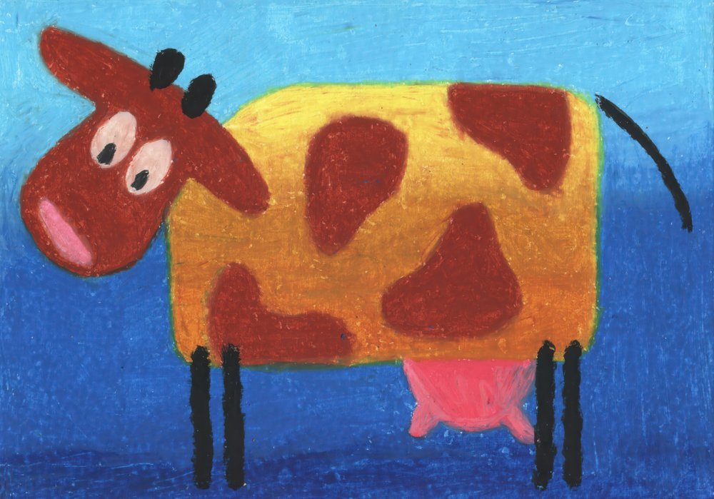 Cute Cartoon Cow by Kulik