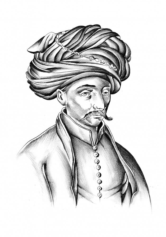 Dignified Man in Turban by Kulik