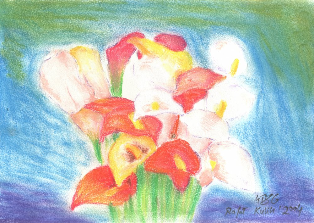 Flower Art Drawing Sketch 46 by Kulik