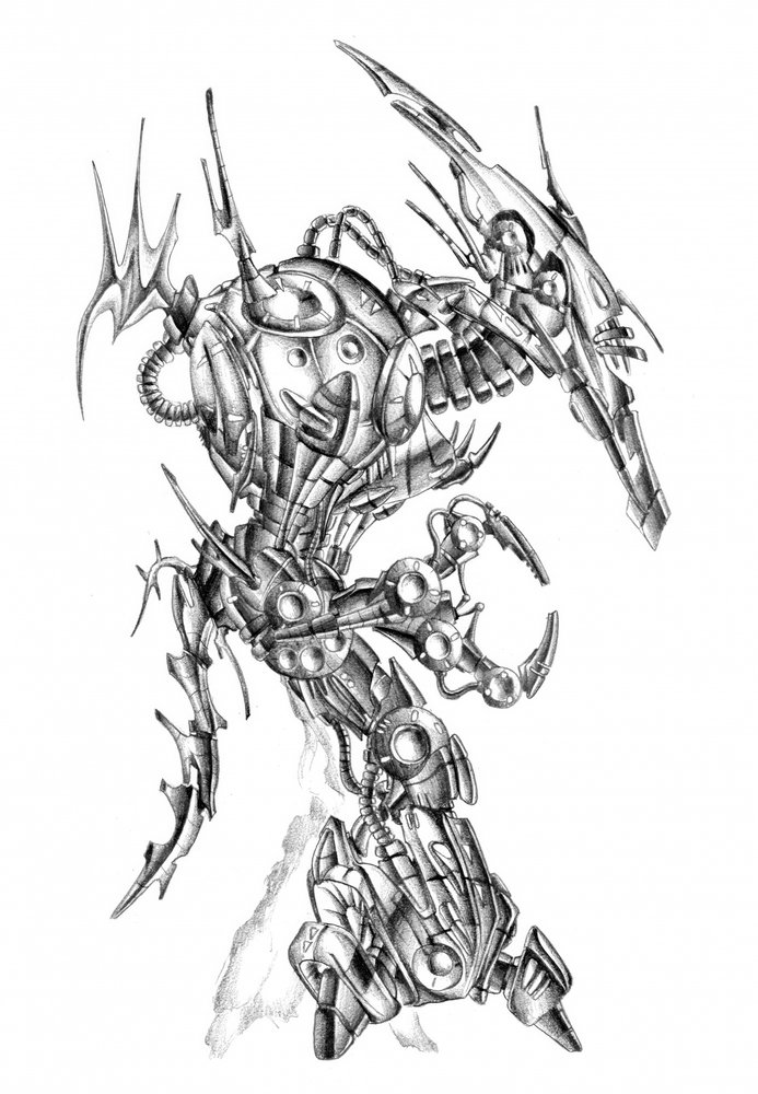 Futuristic Robot Monster by Kulik