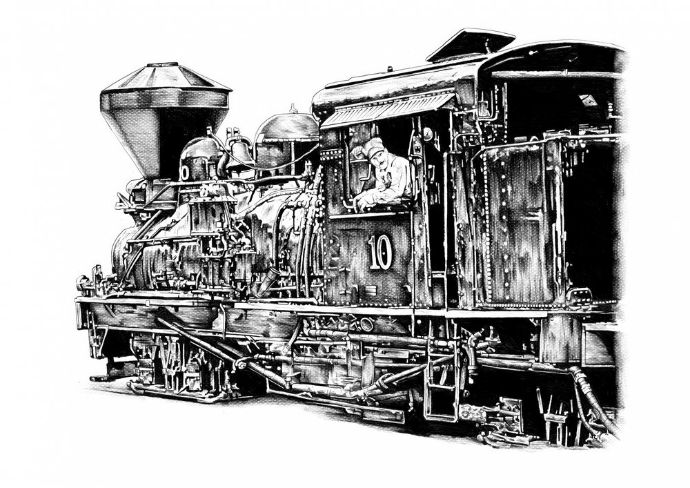 Historic Steam Locomotive by Kulik