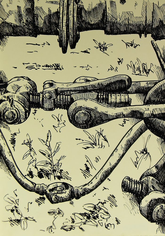 Industrial Nature Illustration by Kulik
