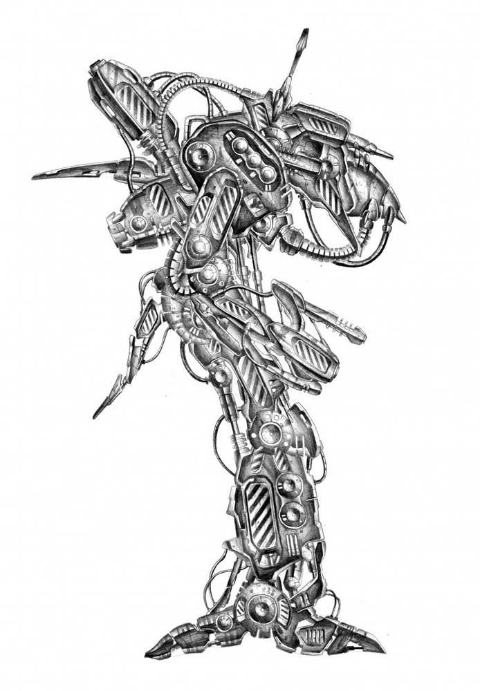 Intricate Mechanical Robot by Kulik
