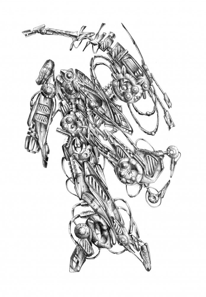 Intricate Robot Design by Kulik