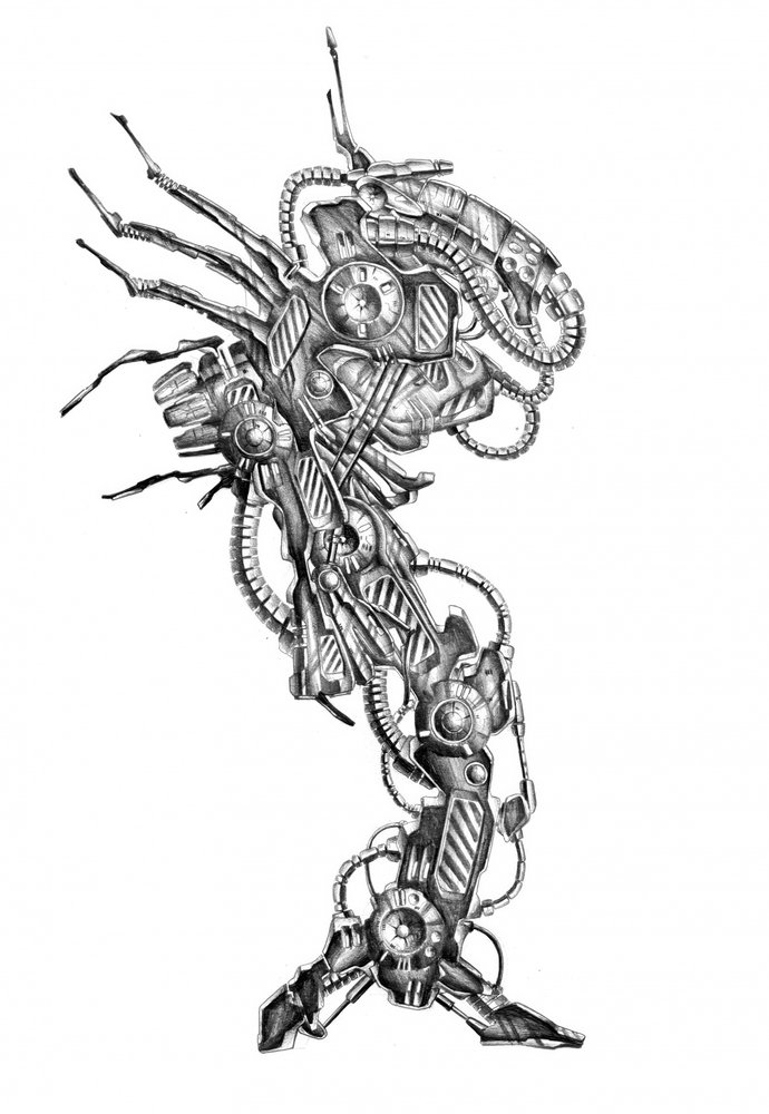 Intricate Robotic Organism by Kulik