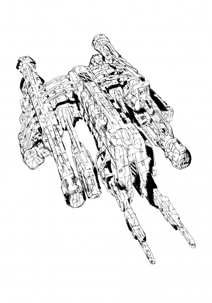 Intricate Sci-Fi Vehicle by Kulik