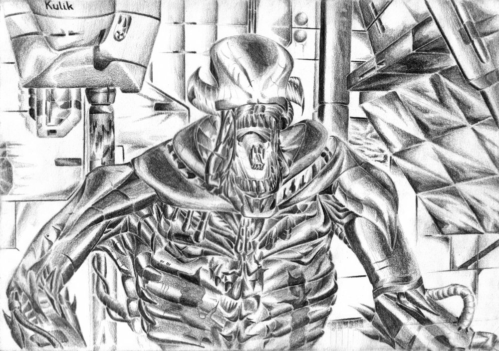 Menacing Sci-Fi Creature by Kulik