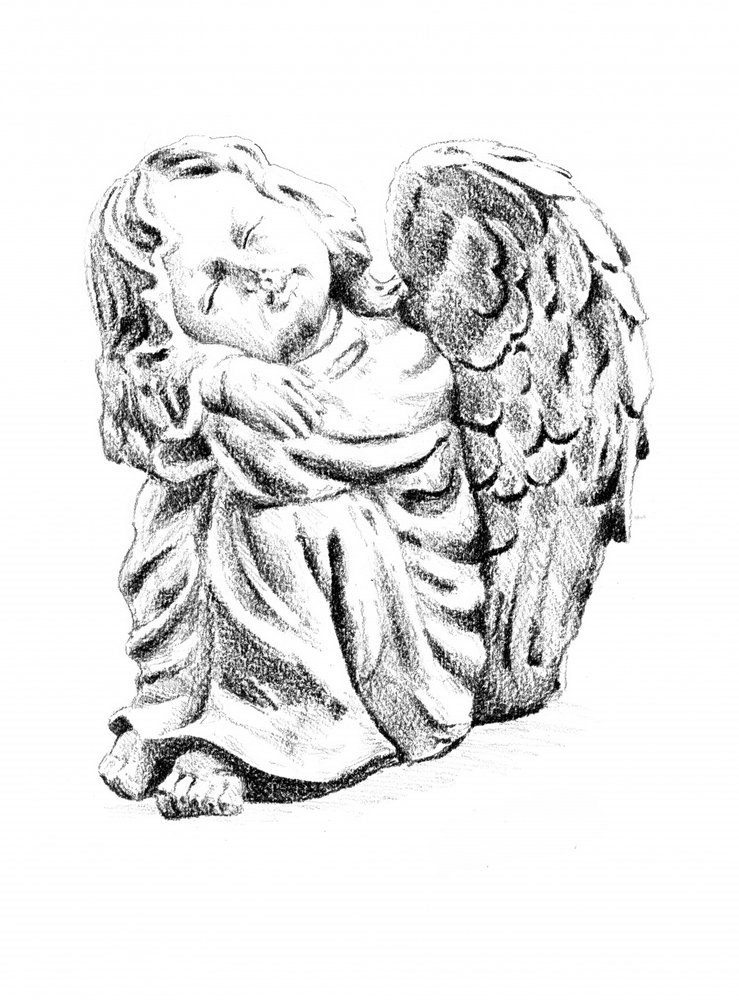 Peaceful Sleeping Cherub by Kulik