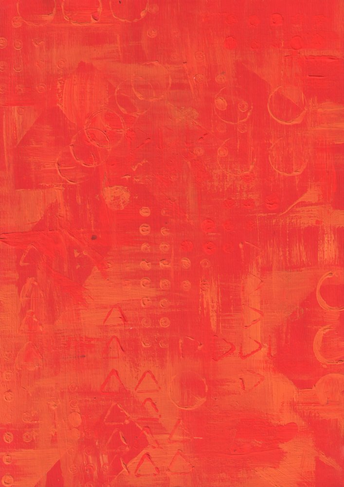 Red Orange Geometry by Kulik