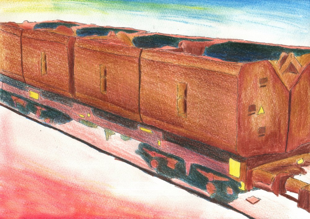 Rustic Train Illustration by Kulik