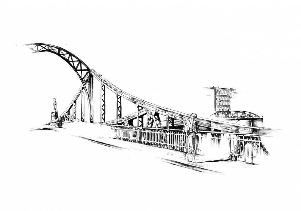 Urban Bridge Sketch by Kulik
