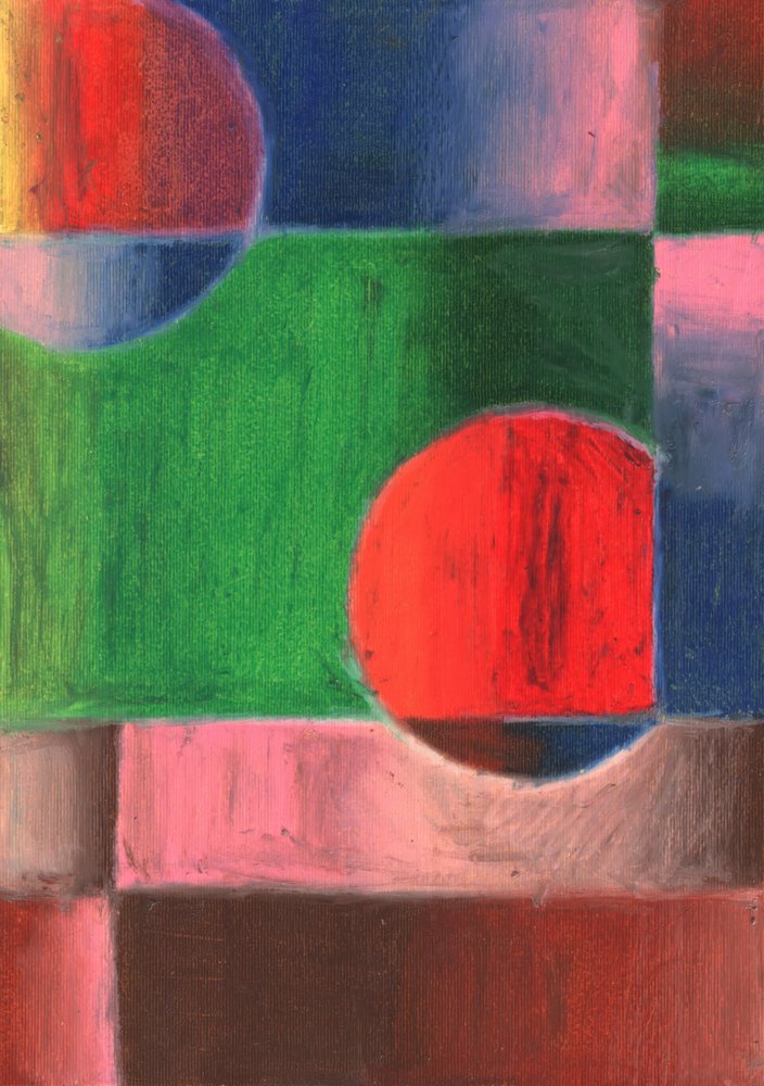 Vibrant Geometric Abstract by Kulik