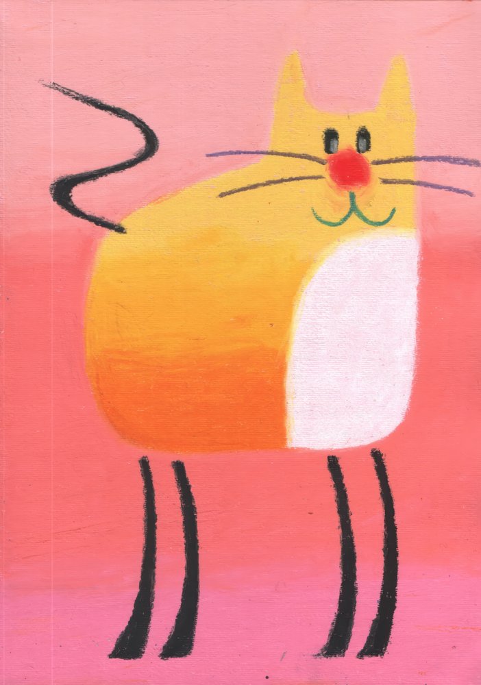 Whimsical Orange Cat by Kulik